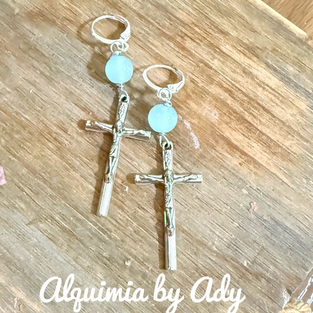 Alquimia Blue and Silver  Earrings